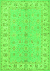 Oriental Green Traditional Rug, tr1453grn