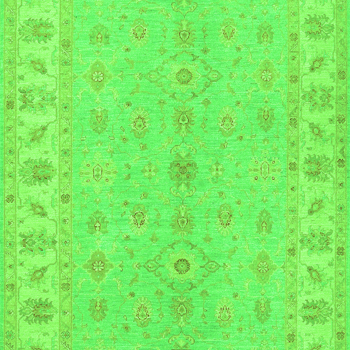 Oriental Green Traditional Rug, tr1453grn