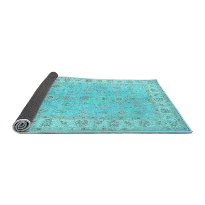 Sideview of Oriental Light Blue Traditional Rug, tr1453lblu