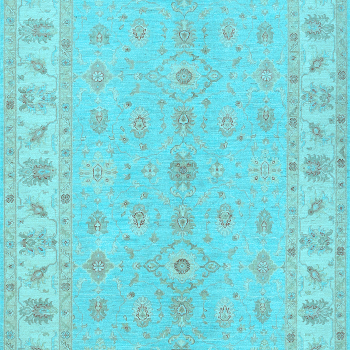 Machine Washable Oriental Light Blue Traditional Rug, wshtr1453lblu