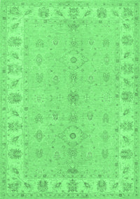 Oriental Emerald Green Traditional Rug, tr1453emgrn