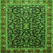 Serging Thickness of Persian Green Traditional Rug, tr1454grn