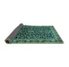 Sideview of Persian Turquoise Traditional Rug, tr1454turq