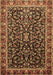 Persian Brown Traditional Rug, tr1454brn