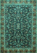 Persian Turquoise Traditional Rug, tr1454turq