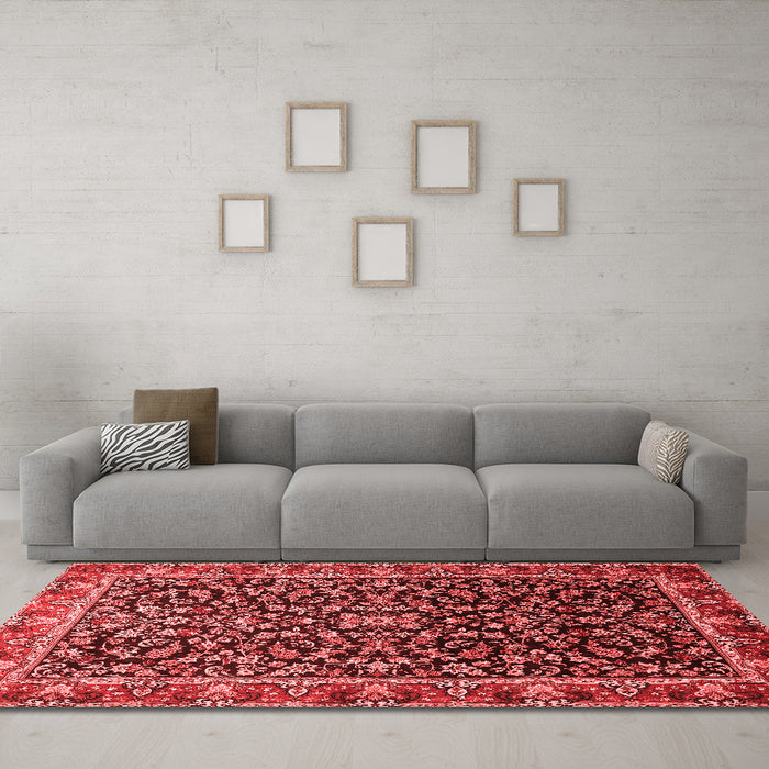 Traditional Red Washable Rugs