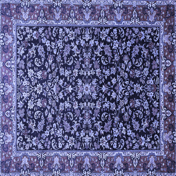 Square Persian Blue Traditional Rug, tr1454blu