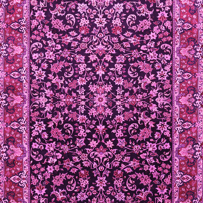 Machine Washable Persian Pink Traditional Rug, wshtr1454pnk