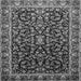 Serging Thickness of Persian Gray Traditional Rug, tr1454gry