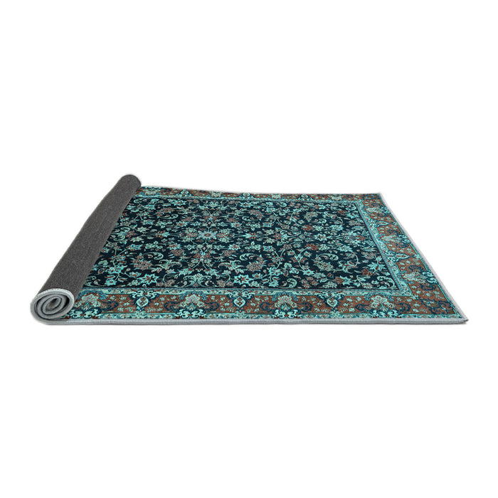 Sideview of Persian Light Blue Traditional Rug, tr1454lblu