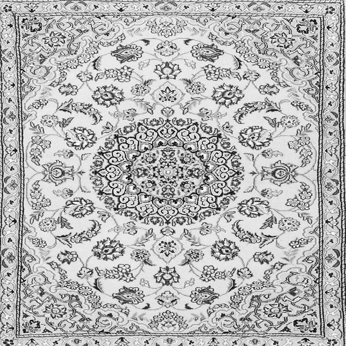 Serging Thickness of Medallion Gray Traditional Rug, tr1455gry