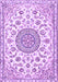 Medallion Purple Traditional Rug, tr1455pur