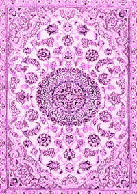 Medallion Pink Traditional Rug, tr1456pnk