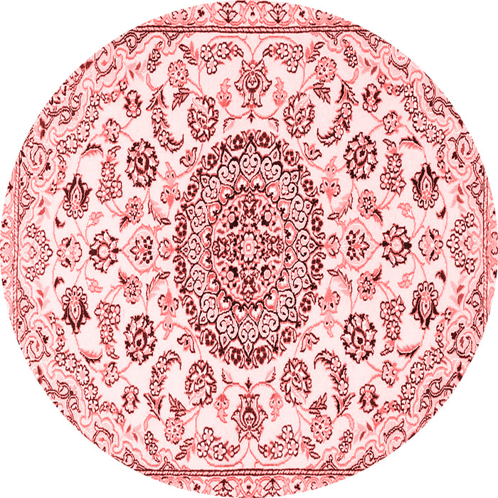 Medallion Red Traditional Rug, tr1456red