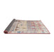 Sideview of Traditional Desert Sand Beige Persian Rug, tr1457