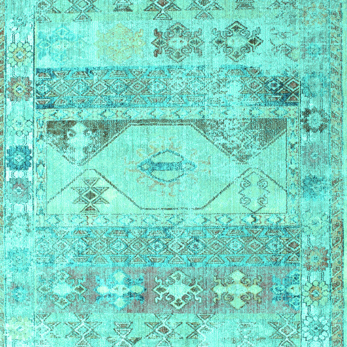 Machine Washable Persian Turquoise Traditional Area Rugs, wshtr1457turq