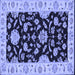 Square Persian Blue Traditional Rug, tr1458blu