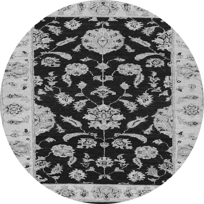Square Persian Gray Traditional Rug, tr1458gry