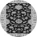 Square Persian Gray Traditional Rug, tr1458gry