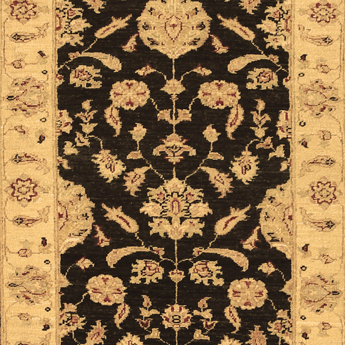 Machine Washable Persian Brown Traditional Rug, wshtr1458brn