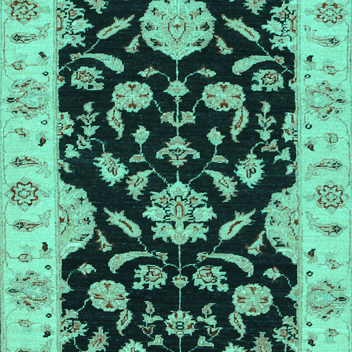 Machine Washable Persian Turquoise Traditional Area Rugs, wshtr1458turq