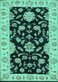 Persian Turquoise Traditional Rug, tr1458turq