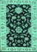 Persian Turquoise Traditional Rug, tr1458turq