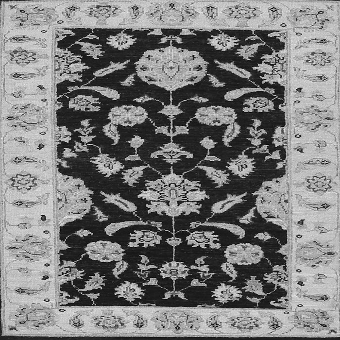 Serging Thickness of Persian Gray Traditional Rug, tr1458gry