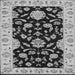 Serging Thickness of Persian Gray Traditional Rug, tr1458gry