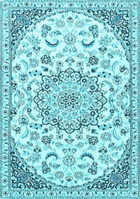 Persian Light Blue Traditional Rug, tr1459lblu