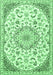 Machine Washable Persian Emerald Green Traditional Area Rugs, wshtr1459emgrn