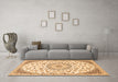 Machine Washable Persian Orange Traditional Area Rugs in a Living Room, wshtr1459org