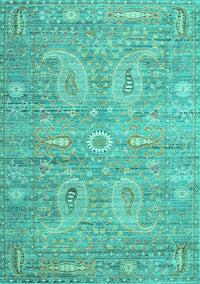 Persian Turquoise Traditional Rug, tr145turq