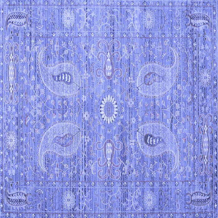 Square Persian Blue Traditional Rug, tr145blu