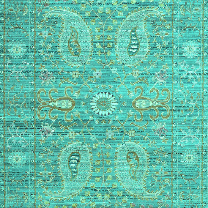 Machine Washable Persian Turquoise Traditional Area Rugs, wshtr145turq