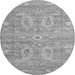 Square Persian Gray Traditional Rug, tr145gry