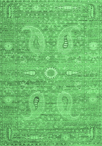 Persian Emerald Green Traditional Rug, tr145emgrn