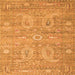 Serging Thickness of Persian Orange Traditional Rug, tr145org