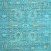 Square Persian Light Blue Traditional Rug, tr145lblu