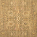Square Persian Brown Traditional Rug, tr145brn
