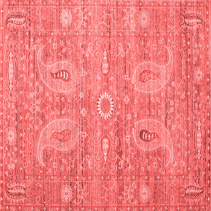 Machine Washable Persian Red Traditional Rug, wshtr145red