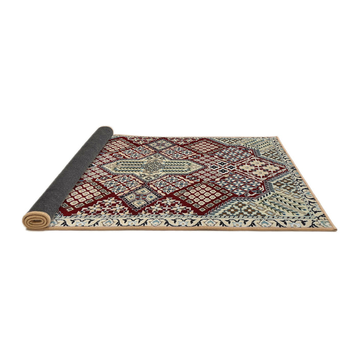 Sideview of Traditional Reddish Brown Persian Rug, tr1460