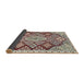 Sideview of Traditional Reddish Brown Persian Rug, tr1460