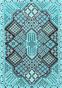 Persian Light Blue Traditional Rug, tr1460lblu