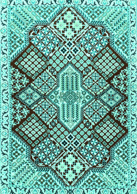 Persian Turquoise Traditional Rug, tr1460turq