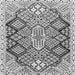 Serging Thickness of Persian Gray Traditional Rug, tr1460gry