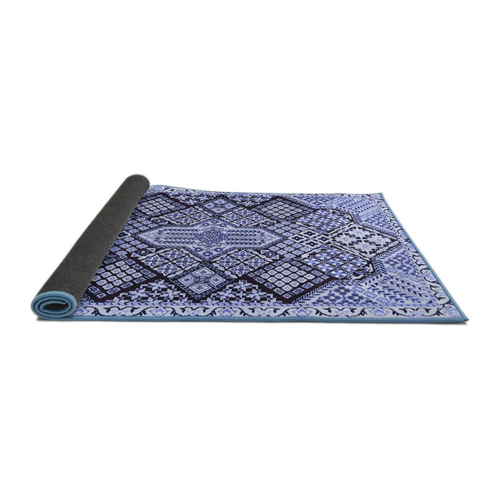 Sideview of Persian Blue Traditional Rug, tr1460blu