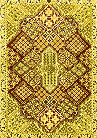 Persian Yellow Traditional Rug, tr1460yw