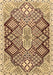 Machine Washable Persian Brown Traditional Rug, wshtr1460brn