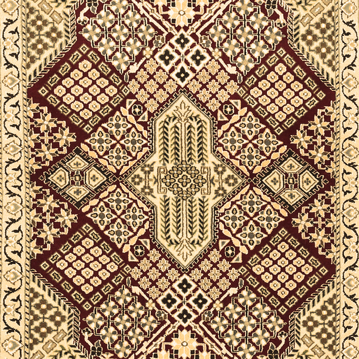 Machine Washable Persian Brown Traditional Rug, wshtr1460brn